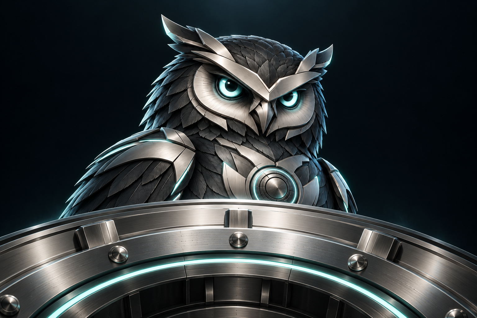 Bastion's platinum-armored owl guards the entrance to a precision liquidity vault